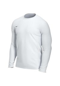 Nike - Męska Koszulka Z Długim Rękawem Park VII. Kolor: biały. Długość rękawa: długi rękaw. Długość: długie