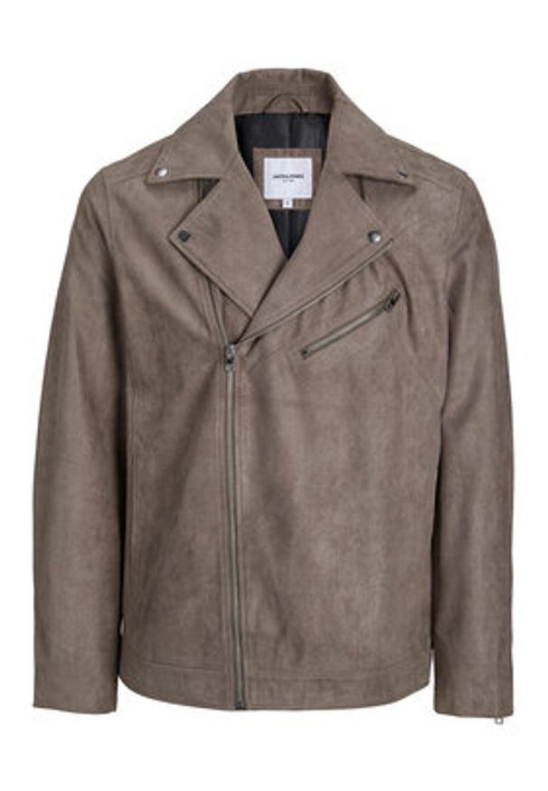 Jack & Jones Kurtka z imitacji skóry 12236853 Brązowy Regular Fit. Kolor: brązowy. Materiał: skóra