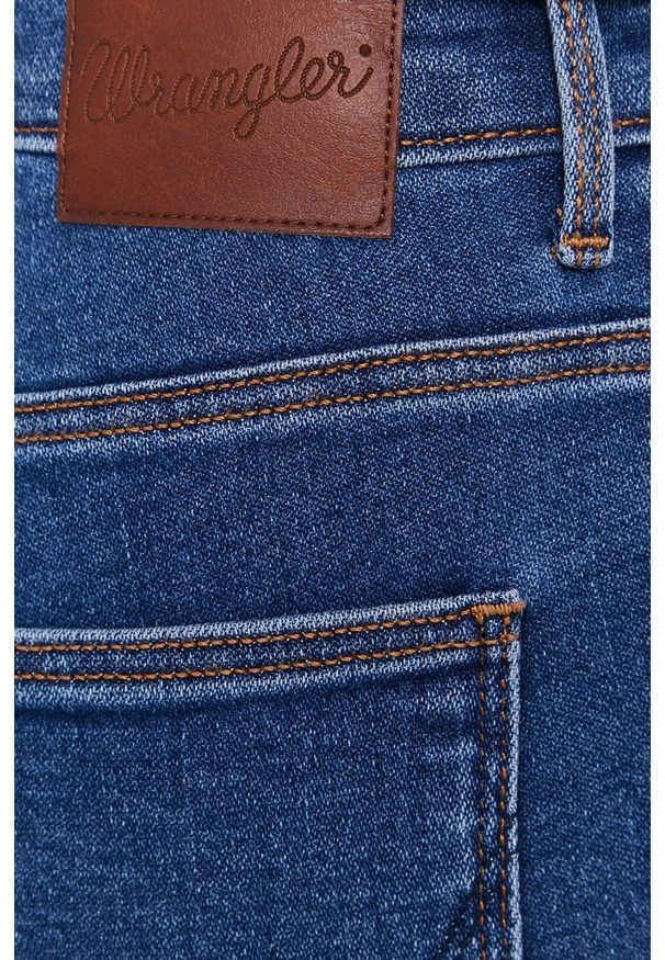 Wrangler - Jeansy Camellia. Kolor: niebieski