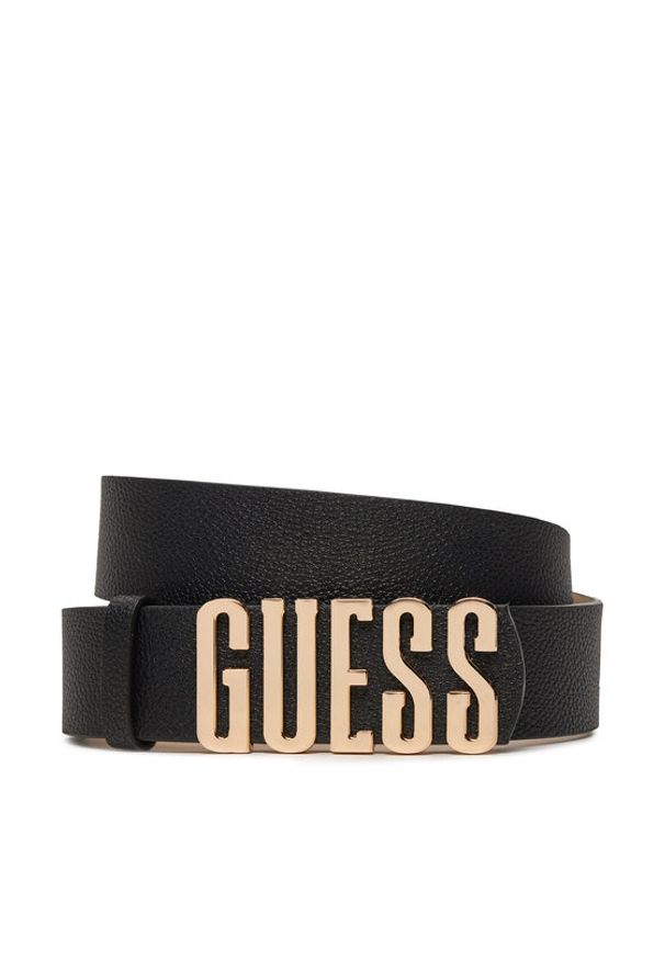 Guess Pasek Damski Meridian (BG) Belts BW9113 P4235 Czarny. Kolor: czarny. Materiał: skóra