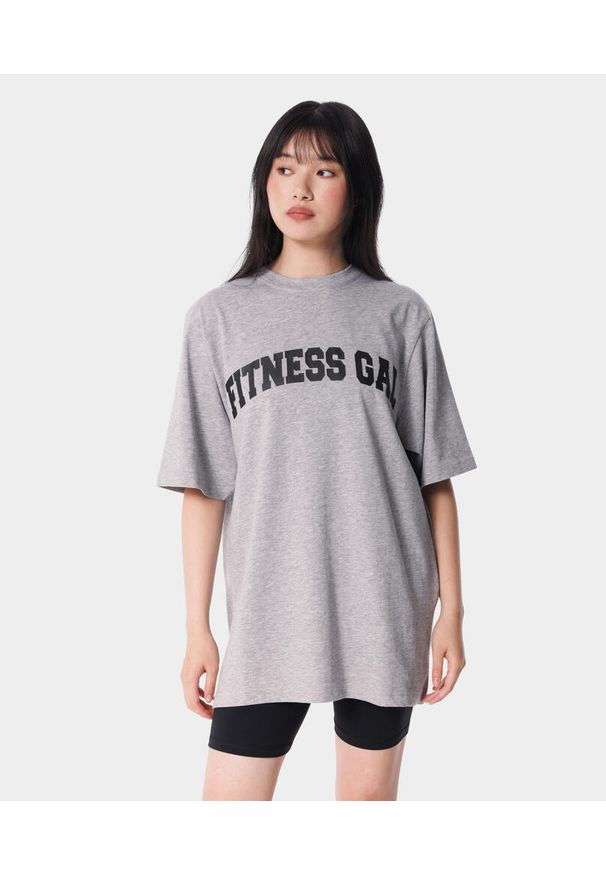 T-shirt dla kobiet sportowy Carpatree Varsity Chic. Kolor: szary. Sport: fitness