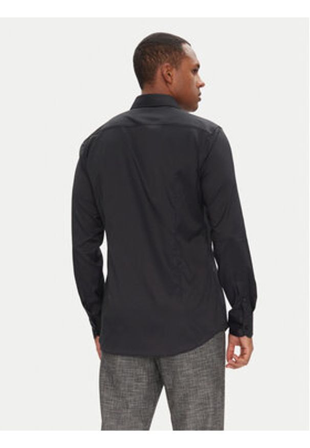 BOSS Koszula P-Hank 50503356 Czarny Slim Fit. Kolor: czarny. Materiał: syntetyk