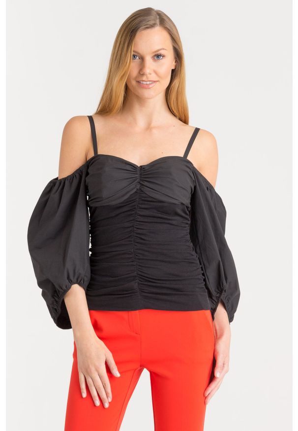 Pinko - BLUZKA FABIOLA PINKO OFF SHOULDER. Styl: elegancki, rockowy