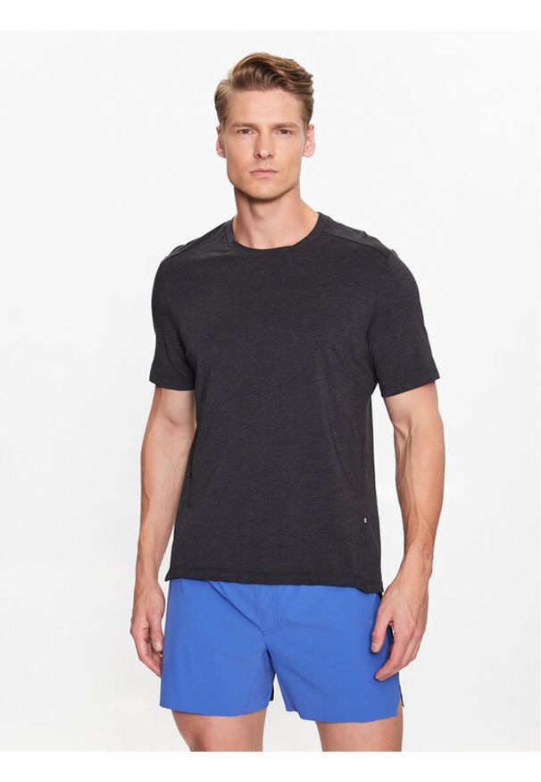 On T-Shirt Active-T M 12200139 Czarny Athletic Fit. Kolor: czarny. Materiał: bawełna