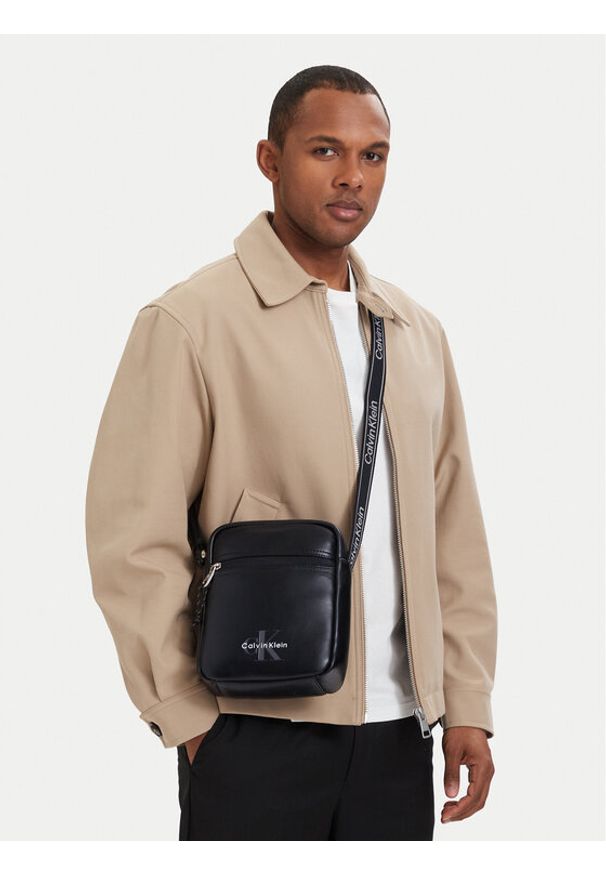 Calvin Klein Nerka Bold Logo Webbing LV04D3418G Czarny. Kolor: czarny. Materiał: materiał