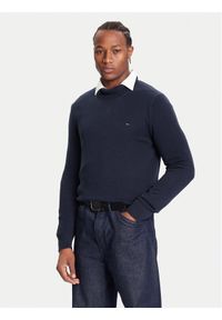 Tommy Jeans Golf DM0DM22096 Granatowy Regular Fit. Typ kołnierza: golf. Kolor: niebieski. Materiał: bawełna