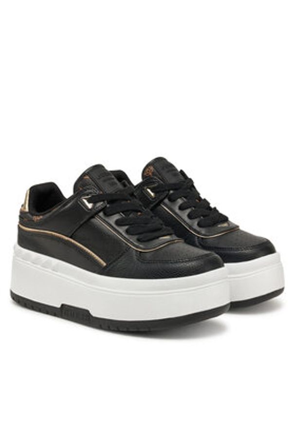 Guess Sneakersy FLPRID ELE12 Czarny. Kolor: czarny. Materiał: skóra