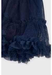 Mayoral - Spódnica dziecięca 98-134 cm. Kolor: niebieski. Materiał: bawełna, materiał, tiul, poliamid, elastan, tkanina, poliester. Wzór: gładki #3