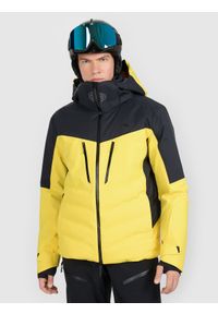 4f - 4F Kurtka narciarska membrana Dermizax 20000 z wypełnieniem Primaloft Black męska - żółta M. Kolor: żółty. Materiał: materiał, mesh. Sezon: zima #1