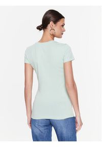 Guess T-Shirt Adriana W3RI50 J1314 Zielony Slim Fit. Kolor: zielony. Materiał: bawełna