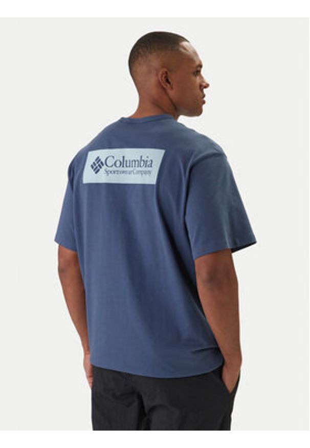 columbia - Columbia T-Shirt CSC™ Heavyweight Iconic 2155061 Niebieski Relaxed Fit. Kolor: niebieski. Materiał: bawełna