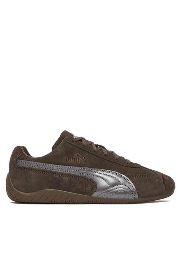 Puma Sneakersy Speedcat Lux 408198 01 Brązowy. Kolor: brązowy. Materiał: zamsz, skóra