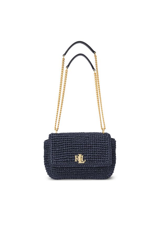 Lauren Ralph Lauren - LAUREN RALPH LAUREN Torebka Woven Straw Medium Sophee Shoulder Bag 431920043005 Granatowy. Kolor: niebieski