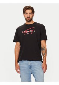 Tommy Jeans T-Shirt Signature Twist DM0DM19683 Czarny Regular Fit. Kolor: czarny. Materiał: bawełna #1