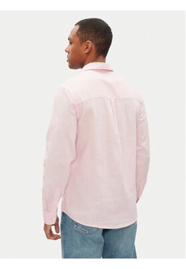 Pepe Jeans Koszula Arnau PM308844 Różowy Regular Fit. Kolor: różowy. Materiał: bawełna