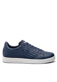 EA7 Emporio Armani Sneakersy Granatowy. Kolor: niebieski. Materiał: syntetyk, skóra