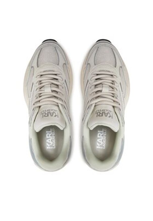Karl Lagerfeld - KARL LAGERFELD Sneakersy KL65624 Beżowy. Kolor: beżowy. Materiał: materiał