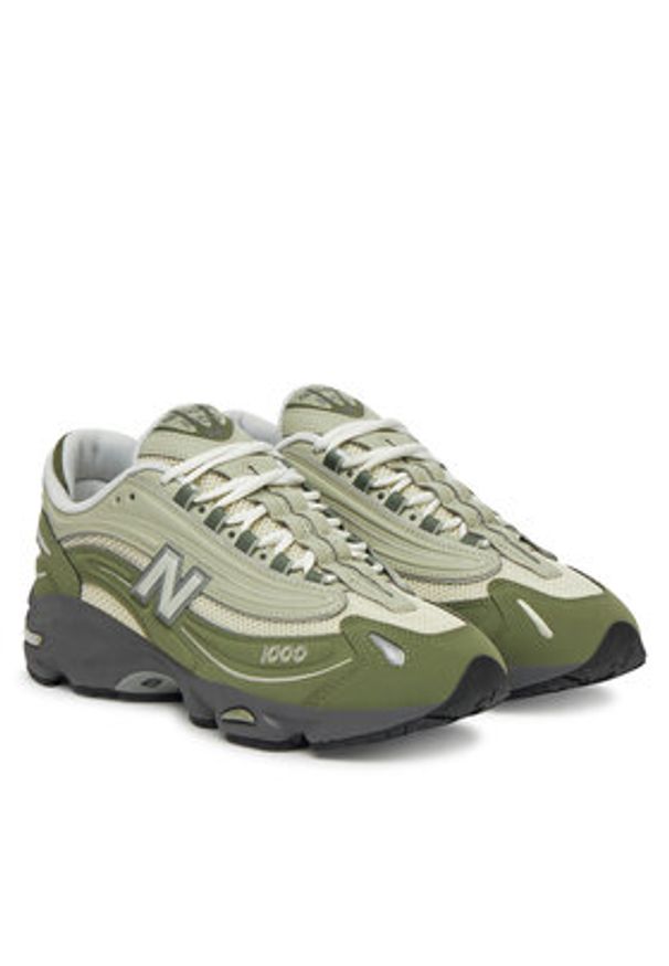 New Balance Sneakersy M1000MEO Zielony. Kolor: zielony. Materiał: skóra