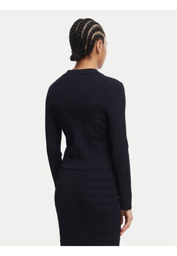 Guess Kardigan W5YR11 Z0130 Granatowy Regular Fit. Kolor: niebieski. Materiał: syntetyk