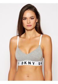 DKNY Biustonosz push-up DK4518 Szary. Kolor: szary. Materiał: bawełna. Rodzaj stanika: push-up