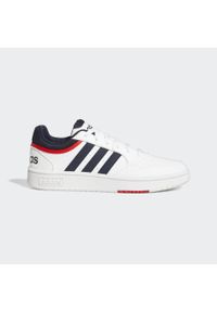 Buty do chodzenia męskie Adidas Hoops 3.0 Low Classic Vintage Shoes. Okazja: na co dzień. Wysokość cholewki: przed kostkę. Kolor: biały, czerwony, wielokolorowy, czarny. Sport: turystyka piesza
