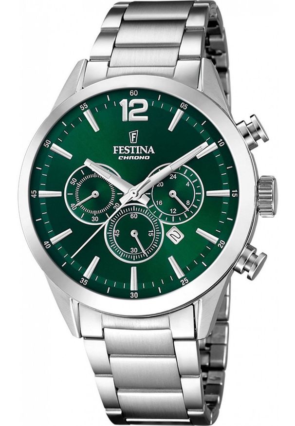 Zegarek męski Festina F20343-B srebrny. Kolor: srebrny