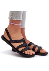 Płaskie Sandały Damskie 83516 Ipanema Style Sandal Fem Czarne. Okazja: na plażę, na spacer. Kolor: czarny