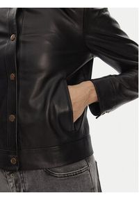 Serge Pariente Kurtka skórzana Marion Czarny Slim Fit. Kolor: czarny. Materiał: skóra #5