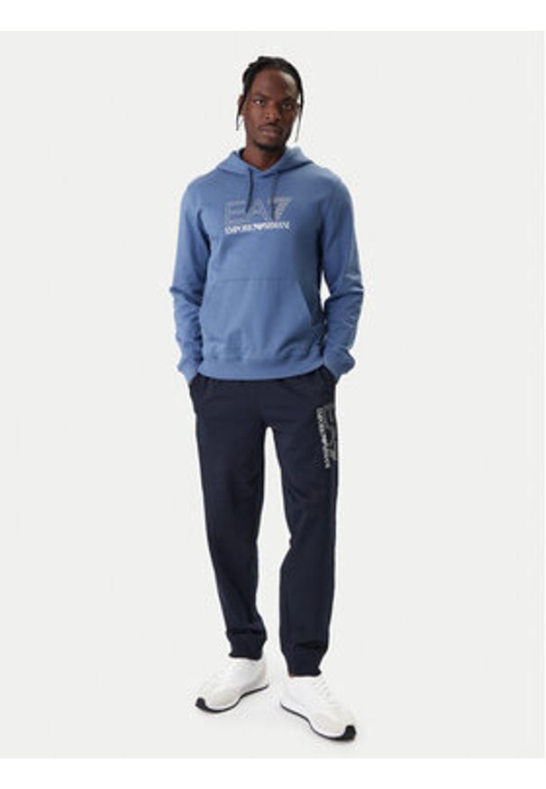 EA7 Emporio Armani Bluza 7M001313 AF13512 UB064 Niebieski Regular Fit. Kolor: niebieski. Materiał: bawełna