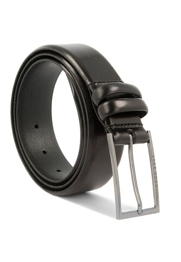 BOSS - Boss Pasek Męski Carmello 50239979 90 Czarny. Kolor: czarny. Materiał: skóra