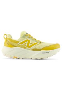Buty męskie New Balance Fresh Foam X Hierro v9 MTHIERW9 – żółte. Kolor: żółty. Materiał: syntetyk, materiał. Szerokość cholewki: normalna. Sport: bieganie, fitness