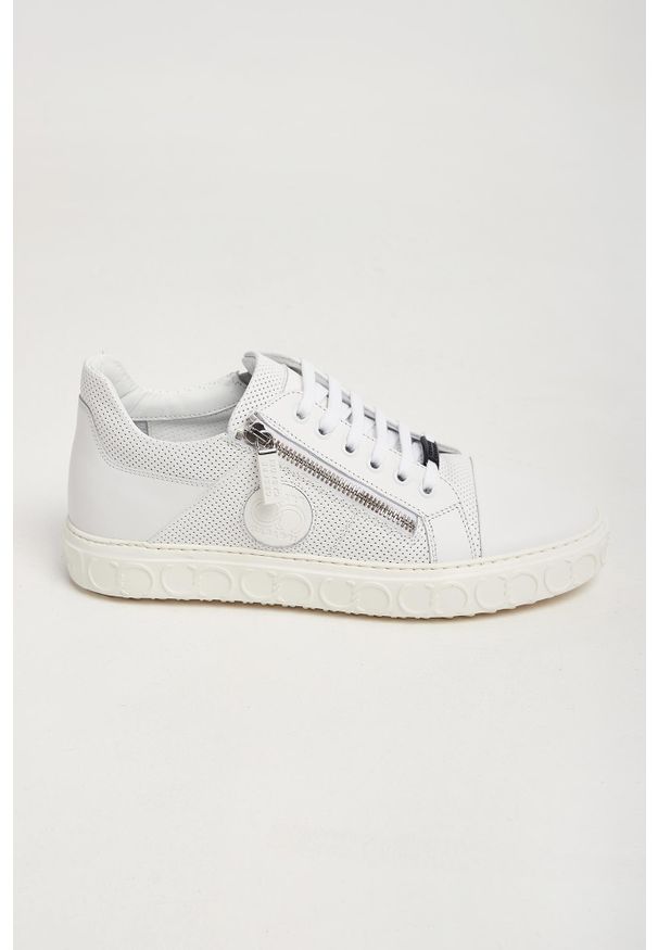 Sneakersy męskie skórzane CESARE CASADEI. Materiał: skóra