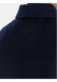 TOMMY HILFIGER - Tommy Hilfiger Płaszcz wełniany WW0WW46558 Granatowy Relaxed Fit. Kolor: niebieski. Materiał: syntetyk