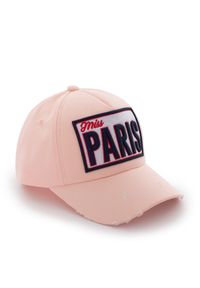 MISS PARIS - Czapka Miss Paris - EDYCJA LIMITOWANA. Kolor: różowy, wielokolorowy, fioletowy. Materiał: bawełna. Wzór: aplikacja, napisy, haft. Styl: elegancki #7