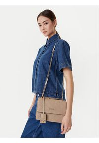 Liu Jo Torebka Ecs M Crossbody AF5055 E0538 Beżowy. Kolor: beżowy. Materiał: skórzane