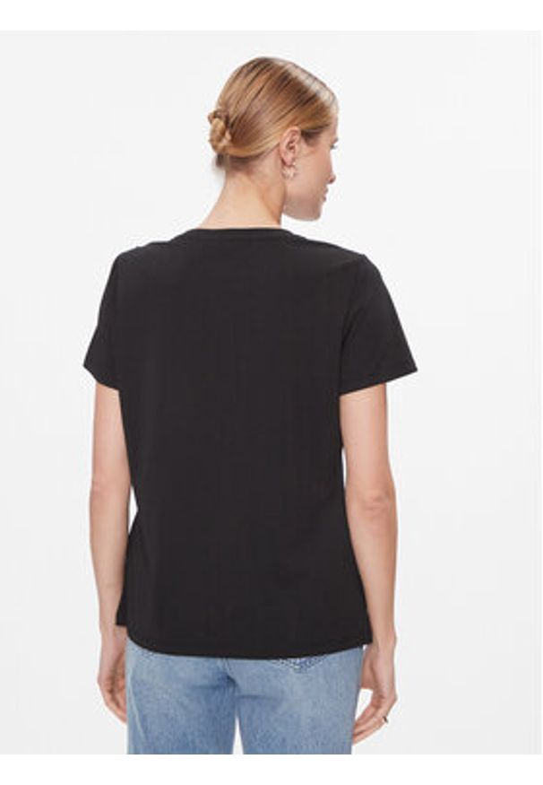 DKNY T-Shirt P3JHXDNA Czarny Regular Fit. Kolor: czarny. Materiał: syntetyk