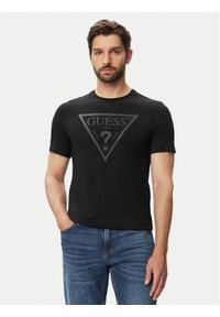 Guess T-Shirt M6YI71 K3745 Czarny Slim Fit. Kolor: czarny. Materiał: bawełna #1