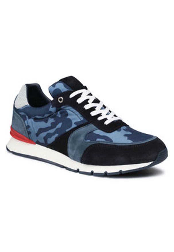 QUAZI Sneakersy QZ-64-06-001063 Granatowy. Kolor: niebieski. Materiał: materiał