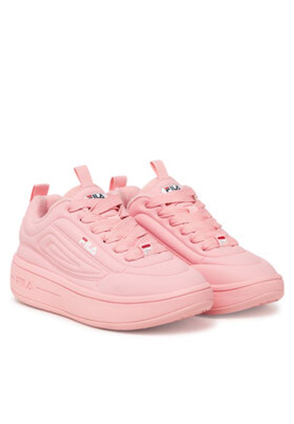 Fila Sneakersy Superbubble FFW0536 40123 Różowy. Kolor: różowy. Materiał: skóra