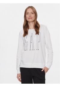 GAP - Gap Bluza 873575-04 Biały Regular Fit. Kolor: biały. Materiał: bawełna