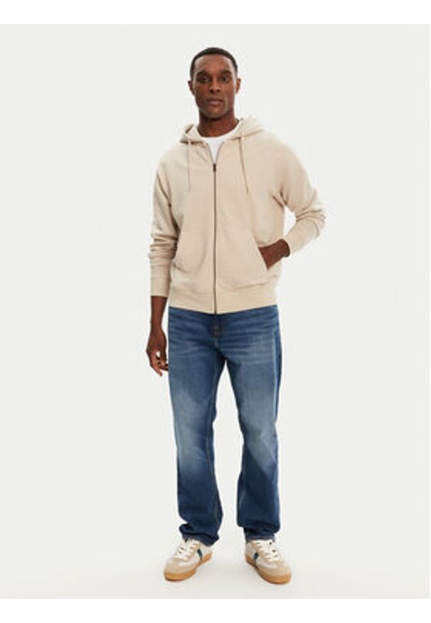 Jack & Jones - Jack&Jones Bluza Charge 12265114 Beżowy Loose Fit. Kolor: beżowy. Materiał: bawełna