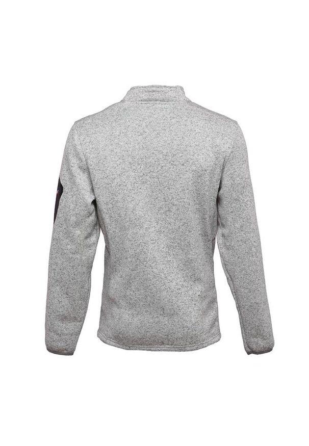 PEAK MOUNTAIN - Bluza polarowa typu half zip Peak Mountain Cypar. Kolor: szary. Materiał: polar. Sezon: zima. Sport: narciarstwo