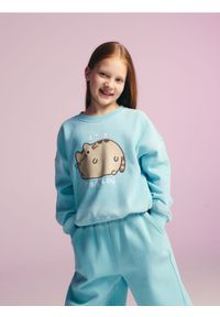Reserved - Bluza Pusheen - jasnoniebieski. Kolor: niebieski. Materiał: bawełna