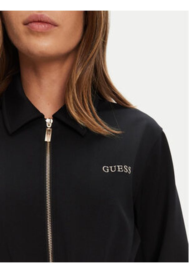 Guess Sukienka codzienna V5YK04 KCX42 Czarny Regular Fit. Okazja: na co dzień. Kolor: czarny. Materiał: syntetyk. Typ sukienki: proste. Styl: casual