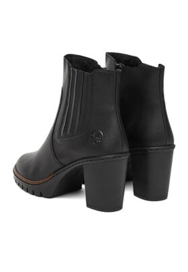 Rieker Botki CEO-Y2577-00 Czarny. Kolor: czarny. Materiał: skóra