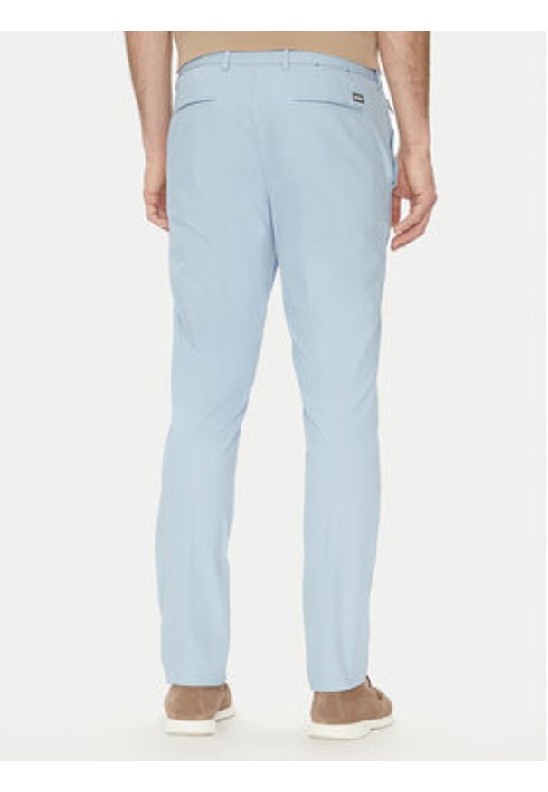 BOSS Spodnie materiałowe Kaito1_T 50487754 Błękitny Slim Fit. Kolor: niebieski. Materiał: bawełna
