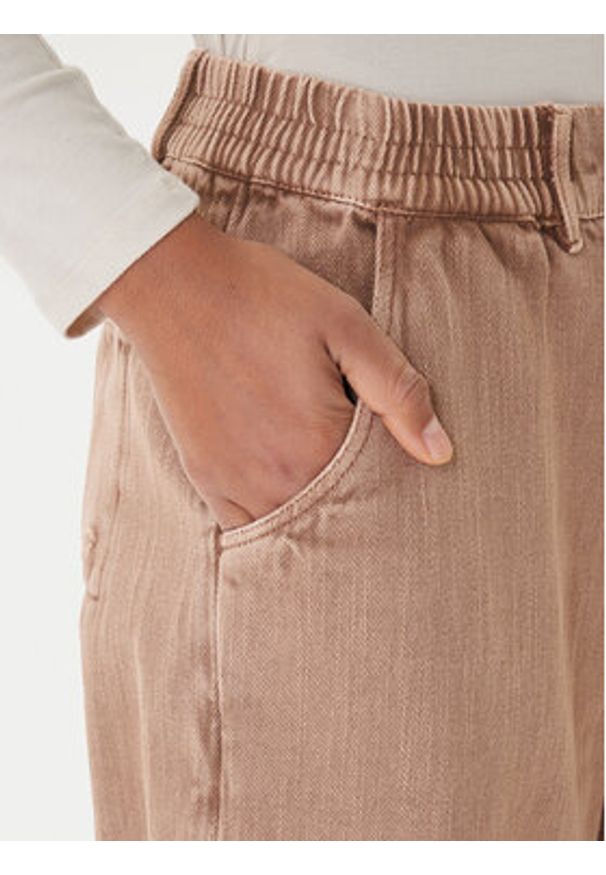 Roxy Jeansy Break My Soul ERJNP03666 Brązowy Regular Fit. Kolor: brązowy