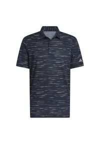 Adidas - Dzianinowa koszulka polo adidas Ultimate365. Typ kołnierza: polo. Kolor: niebieski. Materiał: dzianina. Styl: sportowy #1