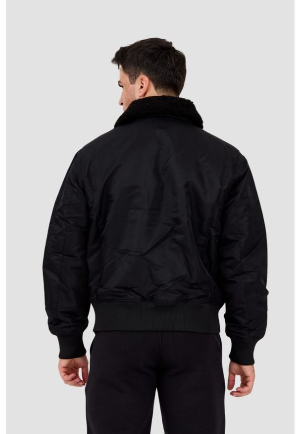 Calvin Klein - CALVIN KLEIN Czarna męska bomberka, Rozmiar XXL. Kolor: czarny. Materiał: materiał, futro. Styl: elegancki
