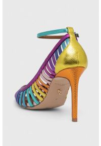 Kurt Geiger London szpilki skórzane Pierra Court 9798169109. Zapięcie: klamry. Materiał: skóra. Obcas: na szpilce. Wysokość obcasa: średni #2